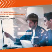 Nous sommes à la recherche de véritables passionnés d'informatique dans le but d'intégrer une formation totalement financée de 10 mois pour devenir Consultant SAP ou Développeur SAP ABAP